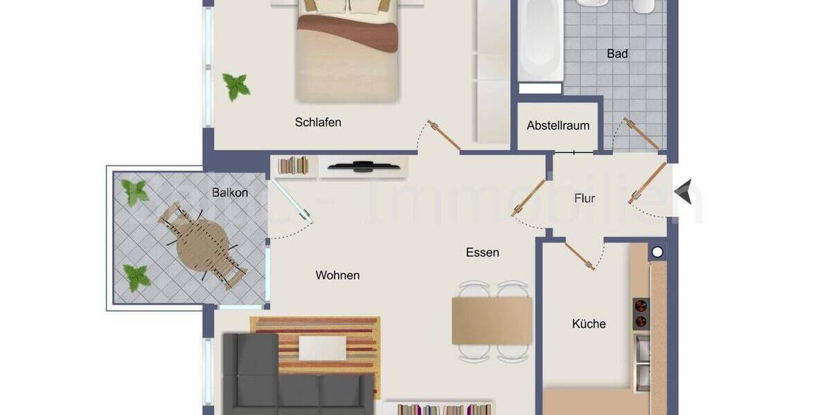 Etagenwohnung Neustadt - 2 Zimmer, 51 m&sup2;, 229.000&euro; | Angebot:26694698