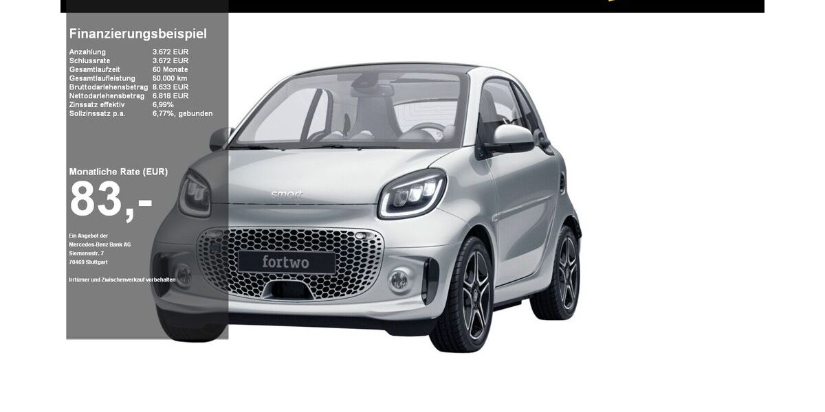 Smart ForTwo 43.482 km 10.490 &euro; Lübeck 23556