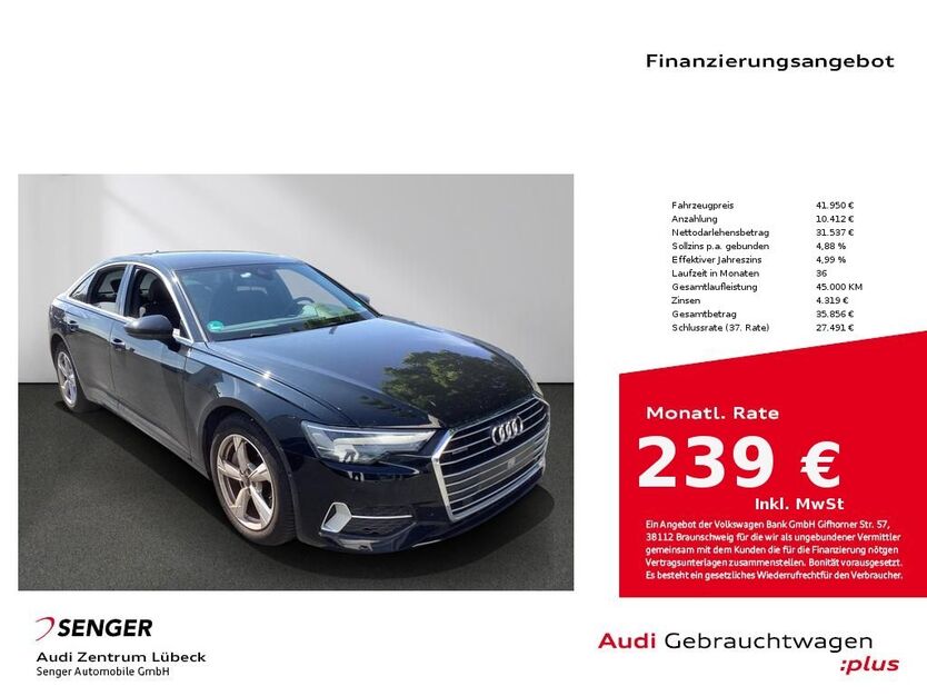 Audi A6 26.150 km 41.780 € Lübeck 23556