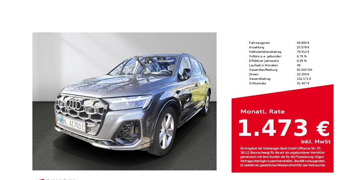 Audi Q7 9.900 km 99.890 &euro; Lübeck 23556