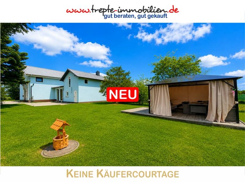 Wohnhaus + Gästehaus mit großen Grundstück in Feldrandlage! Nur 15 Minuten bis zur Ostsee! - Doppelhaushälfte Ahrensbök | Angebot:26495860