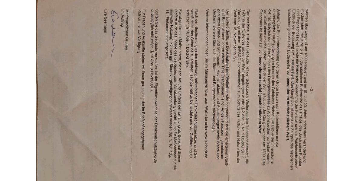 Einfamilienhaus Lübeck Innenstadt - 2 Zimmer, 50 m&sup2;, 350.000&euro; | Angebot:26033337