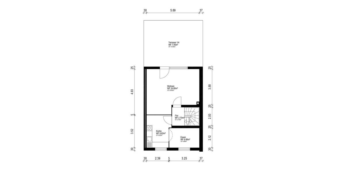 Reihenmittelhaus Lübeck St. Gertrud - 3 Zimmer, 100 m&sup2;, 315.000&euro; | Angebot:26629631