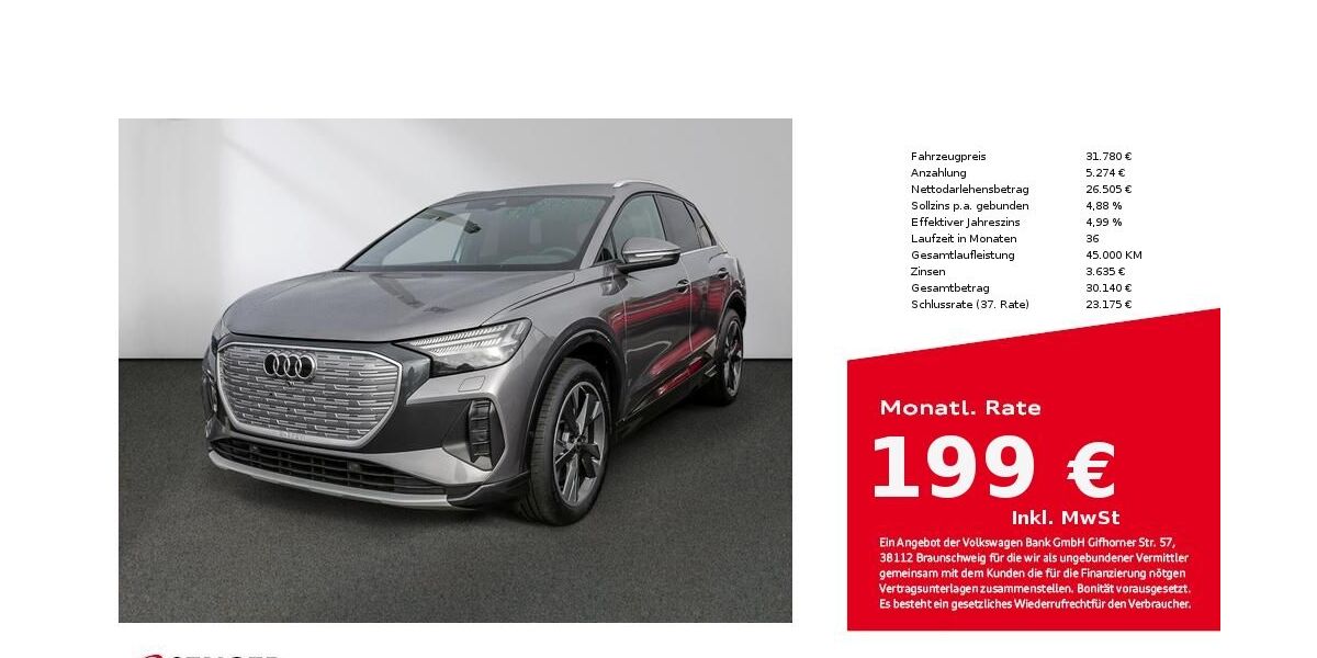 Audi Q4 e-tron 66.450 km 31.780 € Lübeck 23556