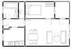 Erdgeschoßwohnung Timmendorfer Strand - 2 Zimmer, 44 m&sup2;, 198.000&euro; | Angebot:27271702