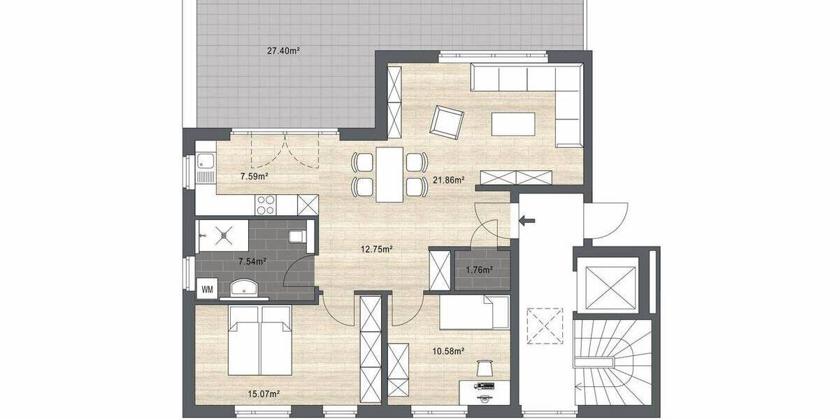 Etagenwohnung Stockelsdorf - 3 Zimmer, 90 m&sup2;, 541.500&euro; | Angebot:25912469
