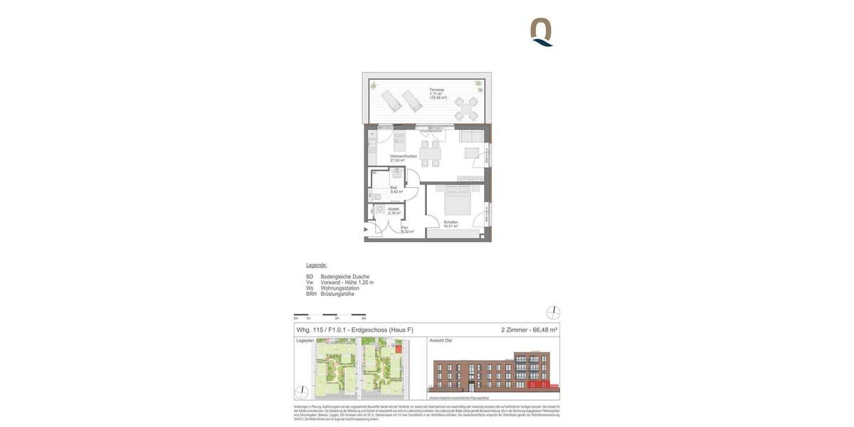 Etagenwohnung Lübeck-Travemünde Travemünde - 2 Zimmer, 66 m&sup2;, 428.000&euro; | Angebot:25796408