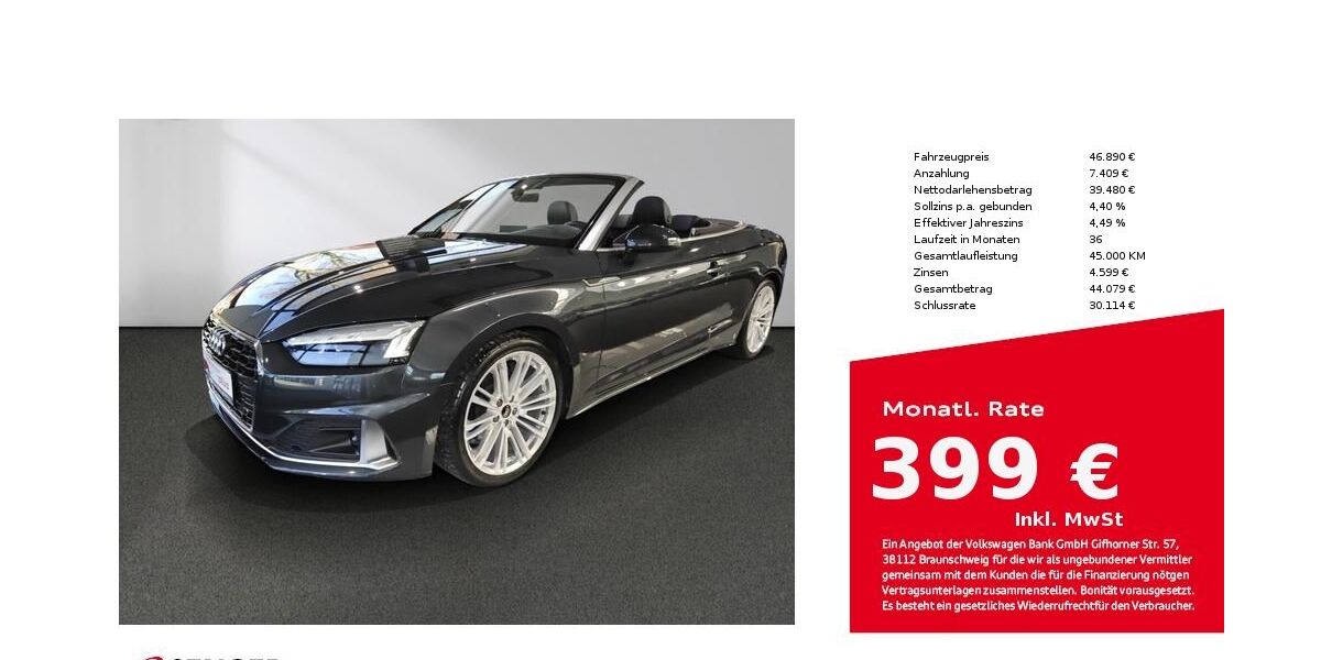 Audi A5 6.150 km 46.890 &euro; Bad Oldesloe 23843