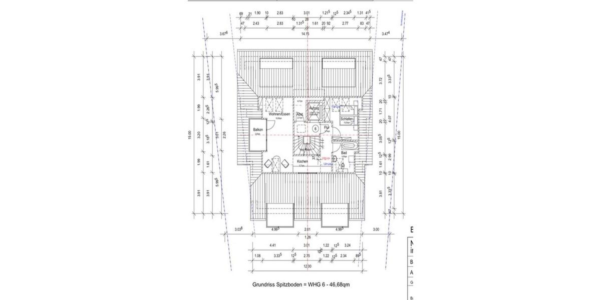 Dachgeschoßwohnung Lübeck Alt-Travemünde / Rönnau - 2 Zimmer, 47 m&sup2;, 1.370&euro; | Angebot:26122313