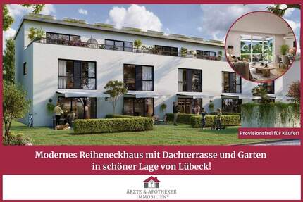 Modernes Reiheneckhaus mit Dachterrasse und Garten in schöner Lage von Lübeck! 5 zimmer