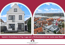Saniert: Ferienhaus in Top-Lage mit 3 Wohneinheiten nur 150m zum Meer!