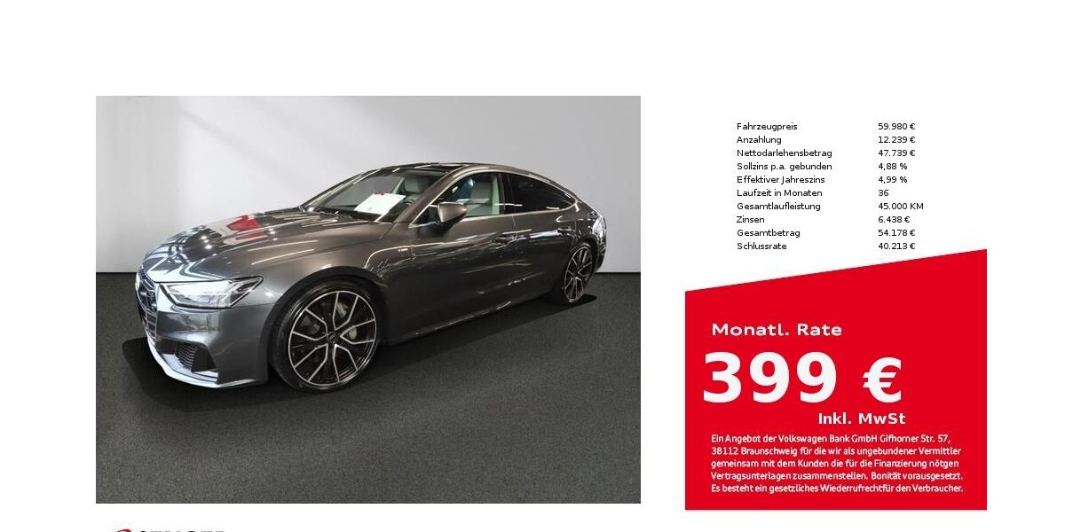 Audi A7 43.300 km 59.980 &euro; Lübeck 23556