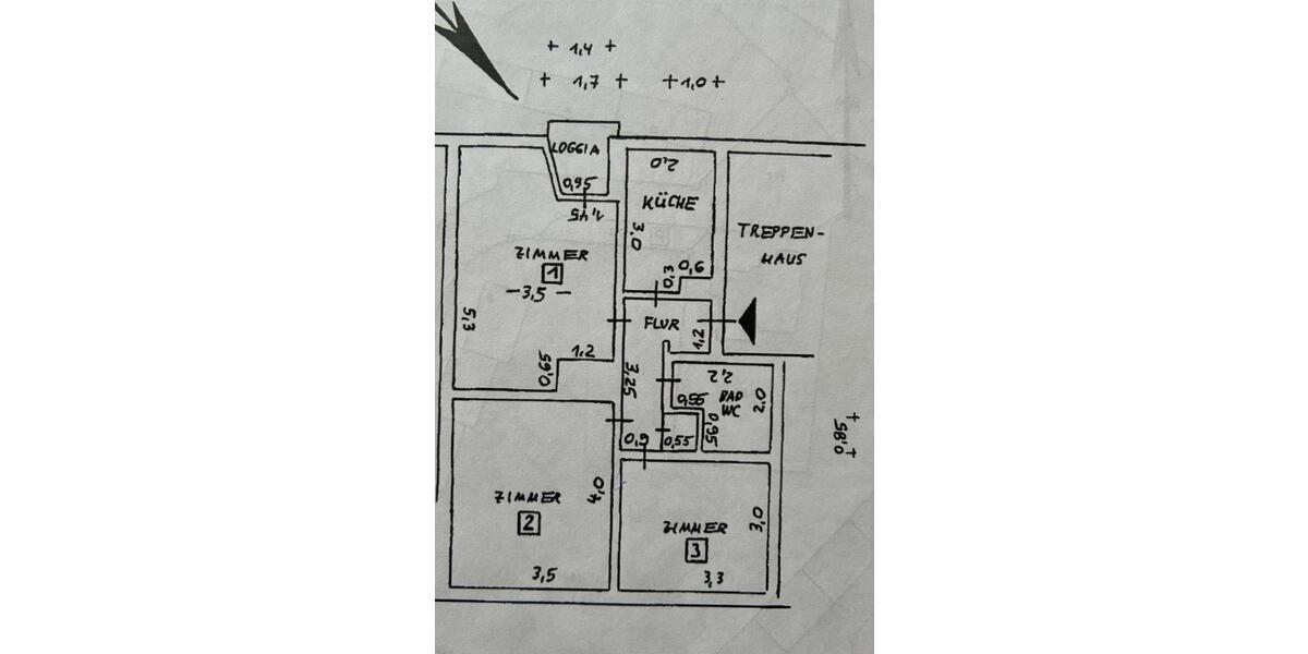 Etagenwohnung Lübeck Sankt Lorenz Nord - 3 Zimmer, 55 m&sup2;, 870&euro; | Angebot:25392807