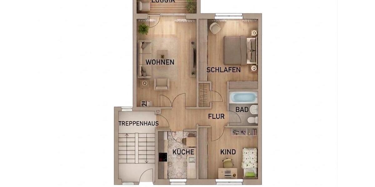 Etagenwohnung Mölln - 3 Zimmer, 68 m&sup2;, 779&euro; | Angebot:26122365
