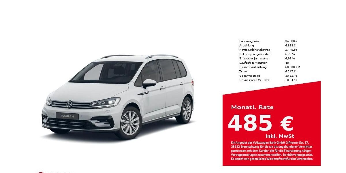 VW Touran 28.200 km 34.380 &euro; Bad Oldesloe 23843