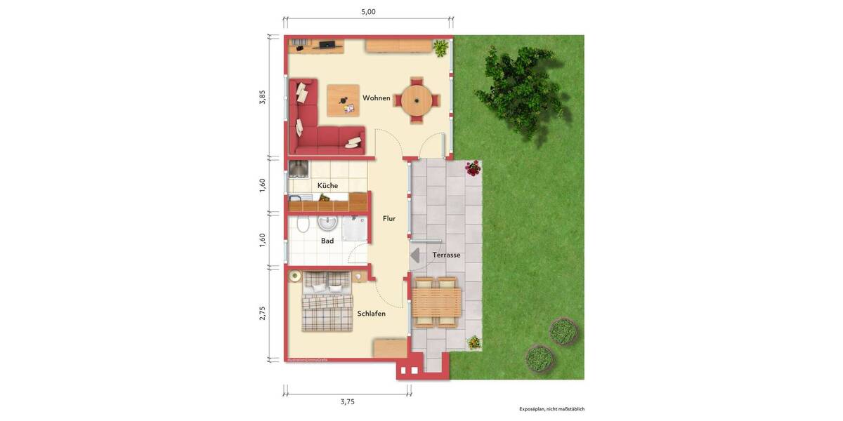 Bungalow Timmendorfer Strand / Niendorf Niendorf/Ostsee - 2 Zimmer, 50 m&sup2;, 395.000&euro; | Angebot:26362555