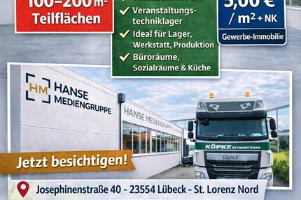 Gewerbefläche in St. Lorenz Nord – flexibel teilbar – 5 €m² zimmer