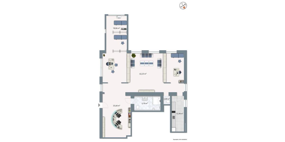 Strandnahe Praxis-Bürofläche in erster Reihe in Timmendorfer Strand zimmer