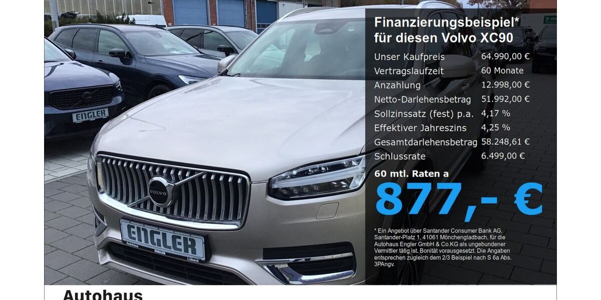 Volvo XC90 22.100 km 64.990 &euro; Lübeck 23566
