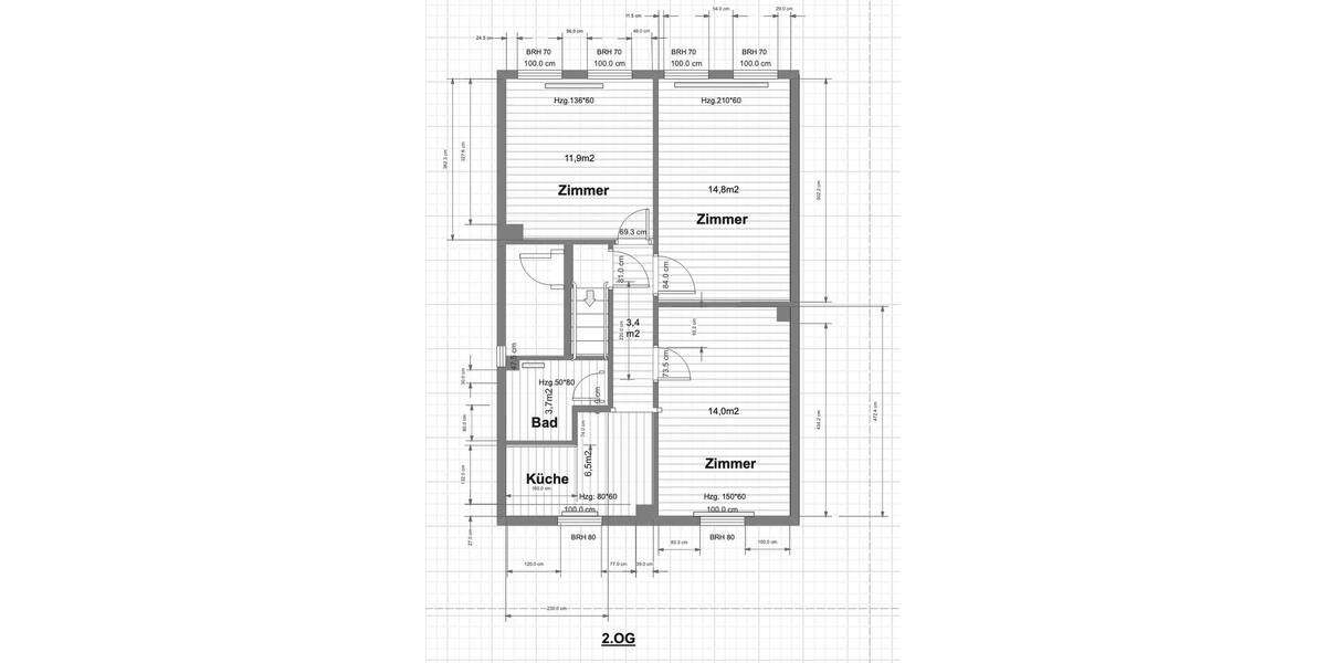 Etagenwohnung Lübeck St. Jürgen - 4 Zimmer, 54 m&sup2;, 1.377&euro; | Angebot:26249675