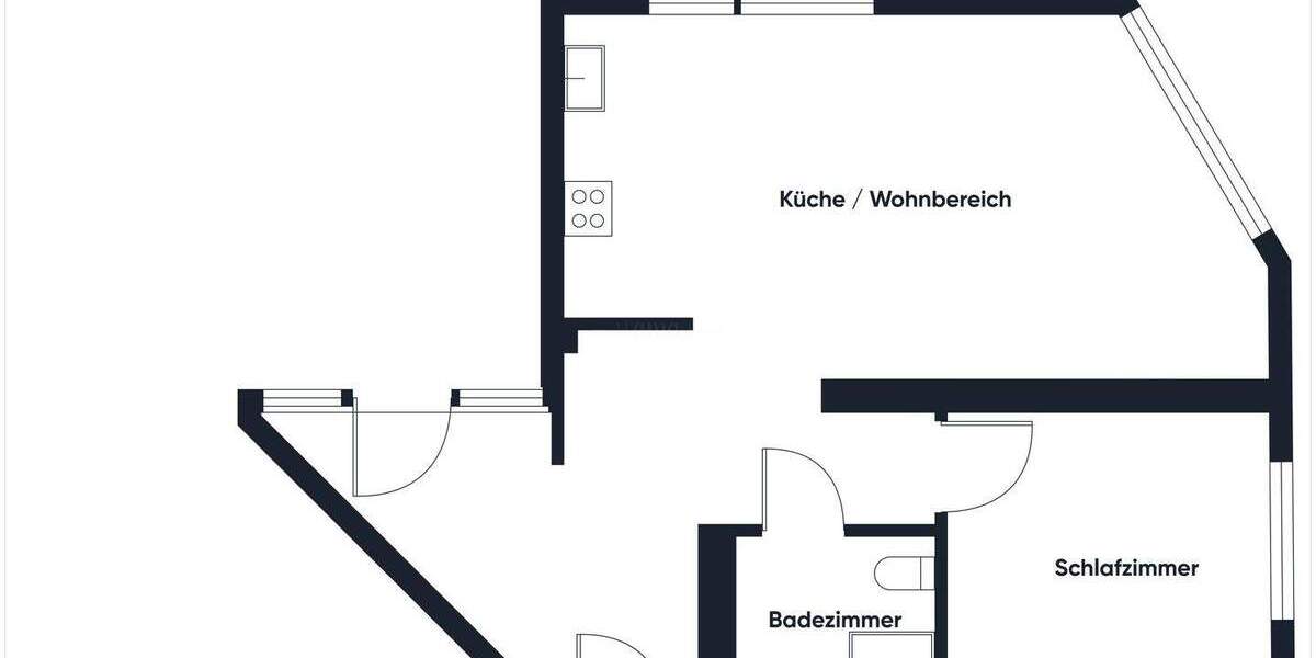 Die Welt von oben! Penthouse mit 2 Zimmern und Dachterrasse 2 zimmer