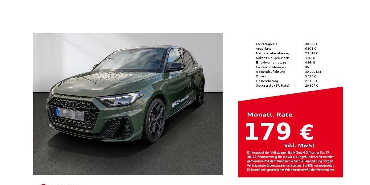 Audi A1 6.000 km 30.890 € Lübeck 23556