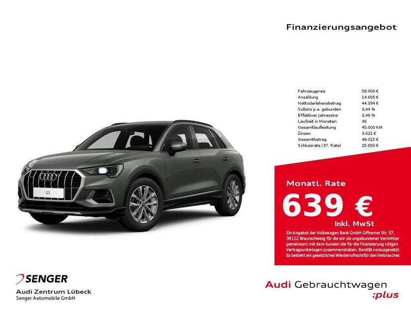 Audi Q3 7.900 km 59.000 € Lübeck 23556