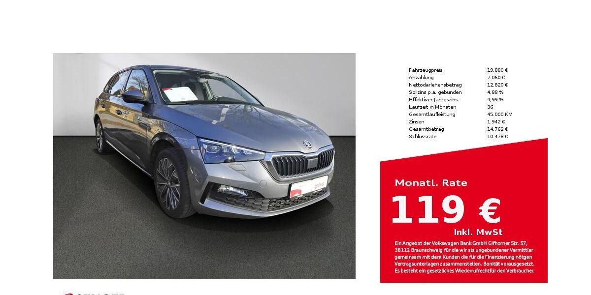 Skoda Scala 56.400 km 19.880 &euro; Bad Oldesloe 23843
