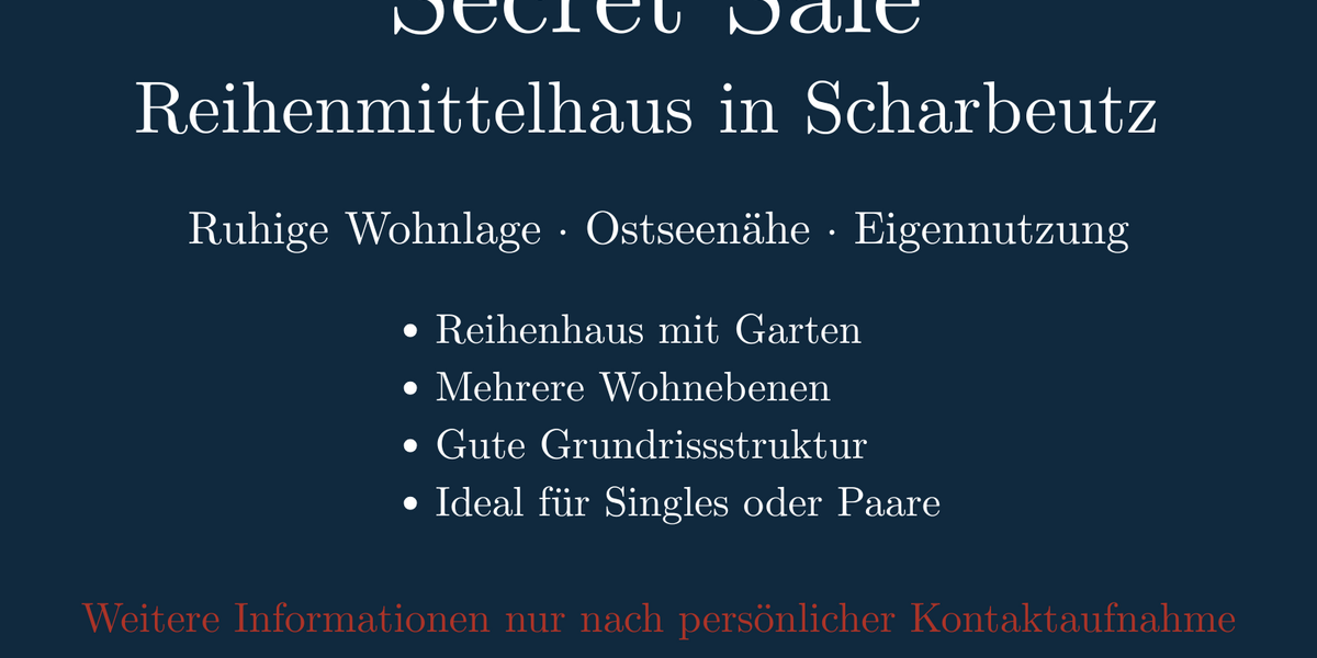 Haus zum Kaufen in Scharbeutz 437.000 € 67 m² 3 zimmer