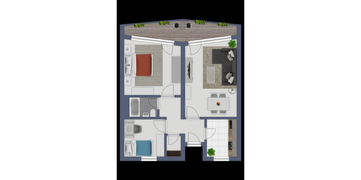 Etagenwohnung Lübeck Sankt Lorenz Nord - 2.5 Zimmer, 66 m&sup2;, 546&euro; | Angebot:26505729