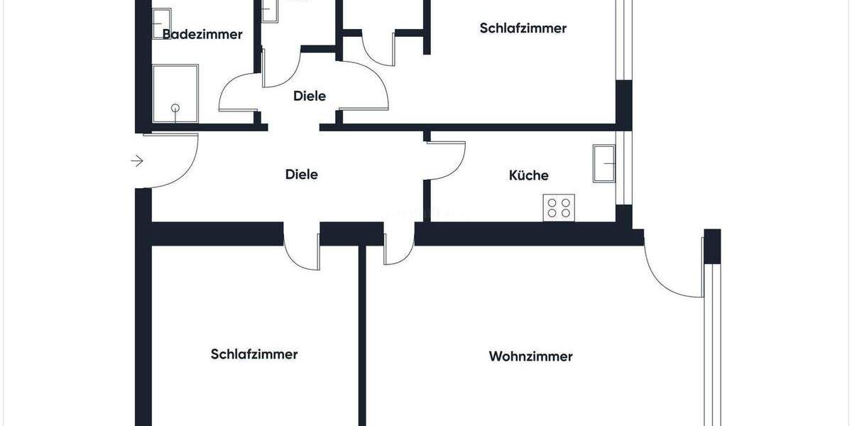 Etagenwohnung Bad Schwartau - 3 Zimmer, 91 m&sup2;, 298.000&euro; | Angebot:25701259