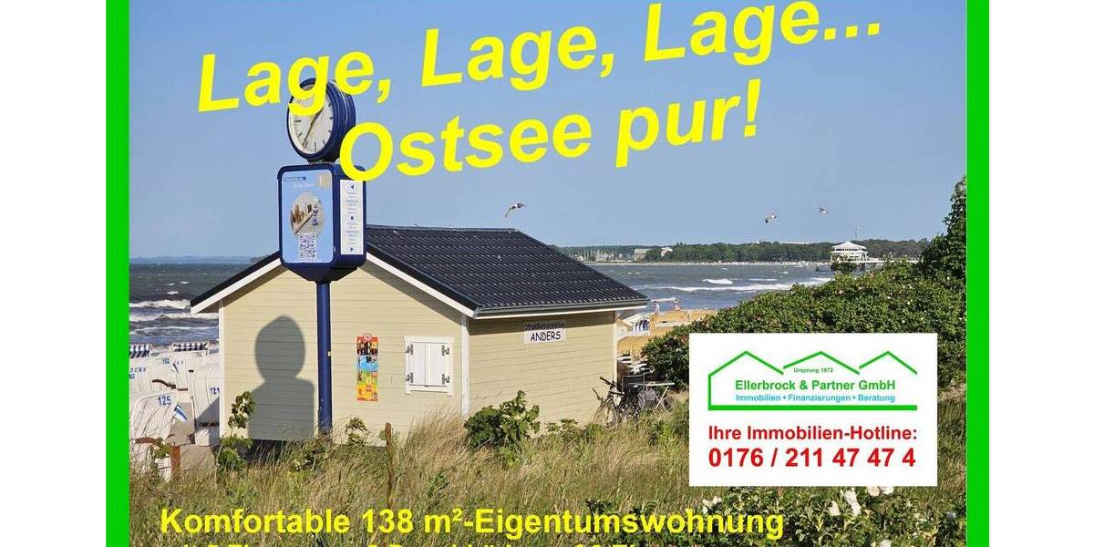 Etagenwohnung Timmendorfer Strand - 5 Zimmer, 135 m&sup2;, 759.900&euro; | Angebot:25678743