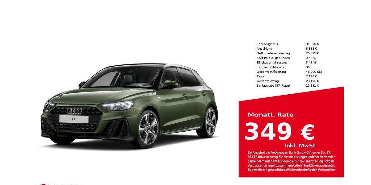 Audi A1 5.100 km 34.890 &euro; Bad Oldesloe 23843