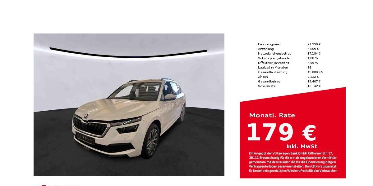 Skoda Kamiq 33.550 km 21.990 &euro; Bad Oldesloe 23843