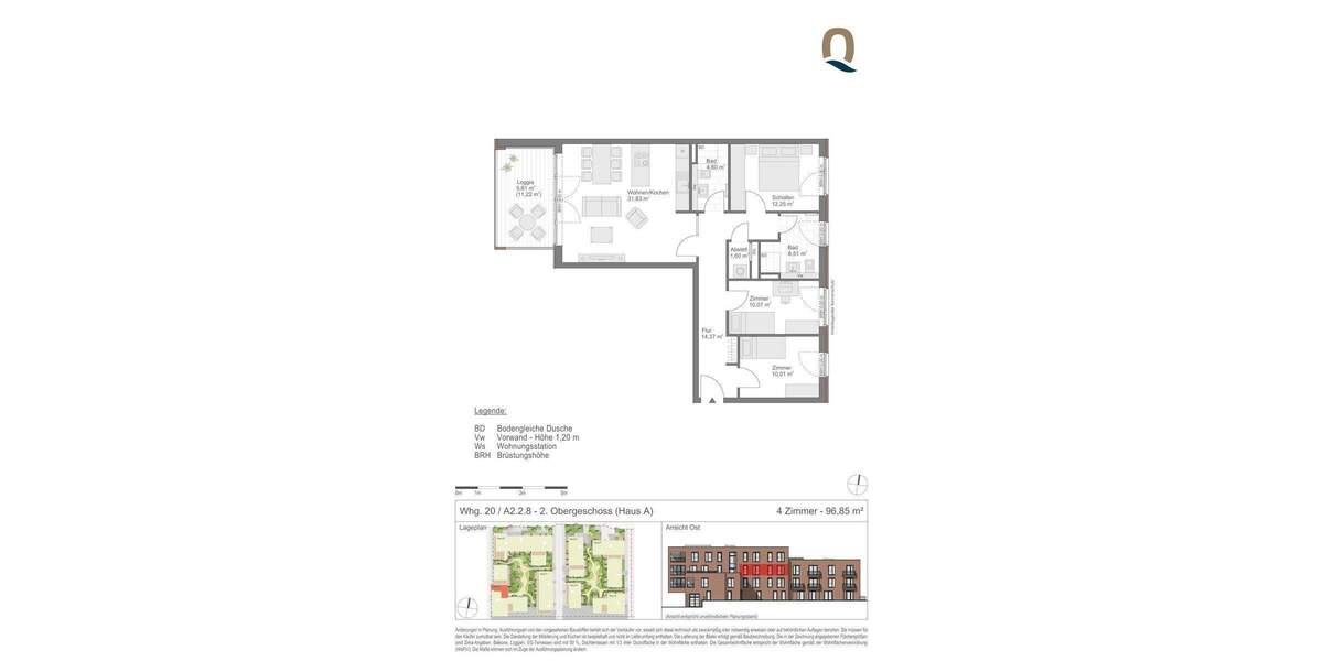Etagenwohnung Lübeck Travemünde - 4 Zimmer, 97 m&sup2;, 879.000&euro; | Angebot:25662645