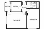 Erdgeschoßwohnung Lübeck Sankt Jürgen - 2 Zimmer, 47 m&sup2;, 539&euro; | Angebot:25210645
