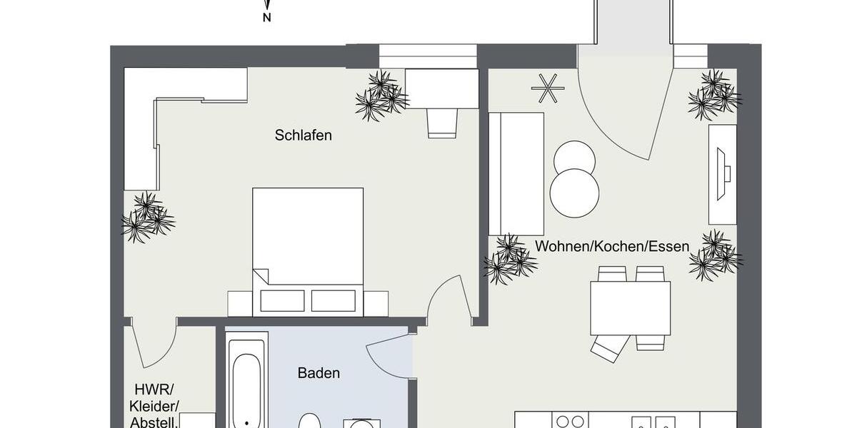 Erdgeschoßwohnung Bad Segeberg - 2 Zimmer, 63 m&sup2;, 690&euro; | Angebot:26439495