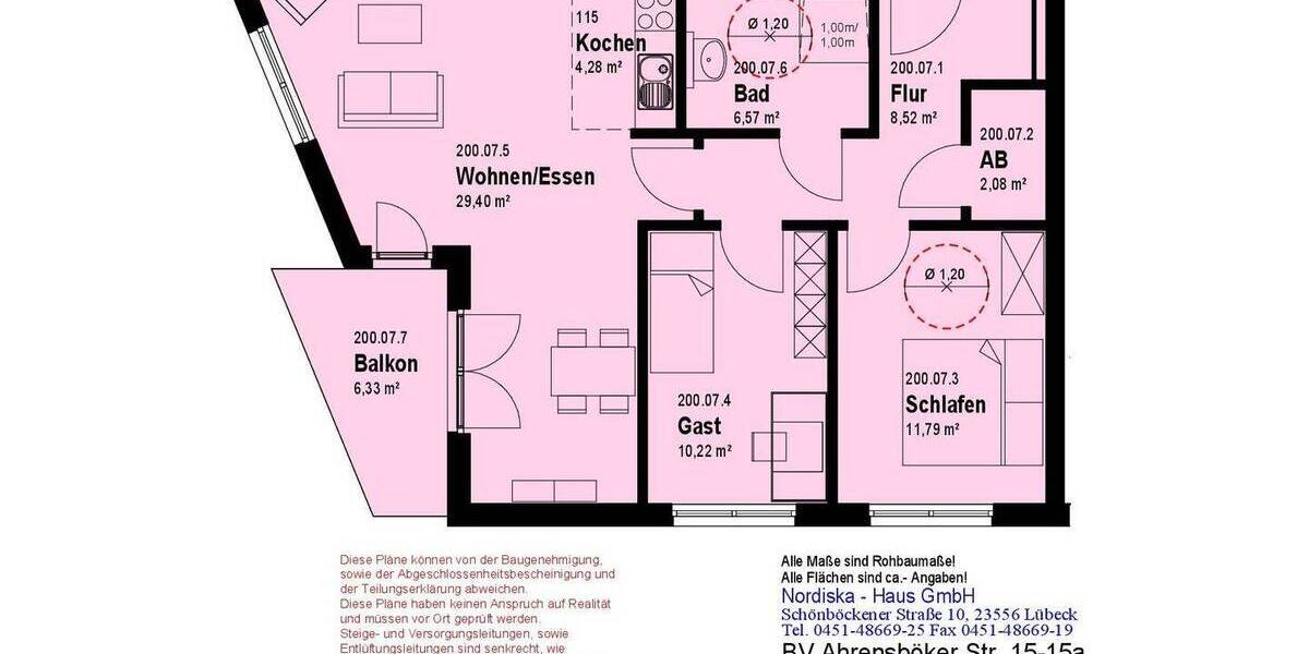 Etagenwohnung Stockelsdorf - 3 Zimmer, 410.000&euro; | Angebot:26293120