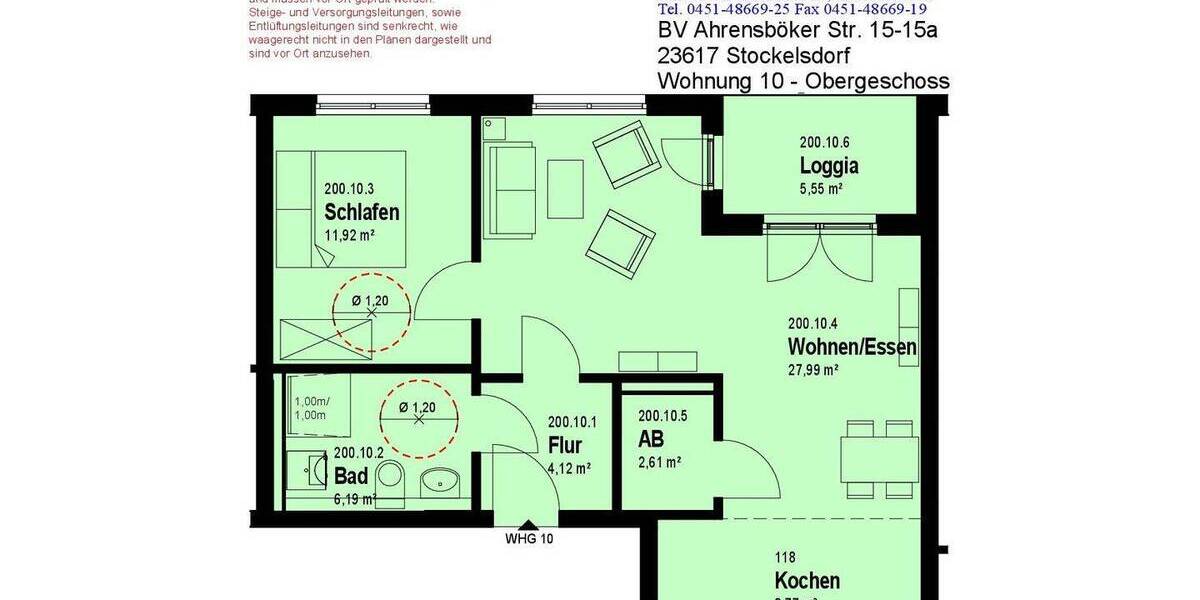 Etagenwohnung Stockelsdorf - 2 Zimmer, 347.097&euro; | Angebot:26364079
