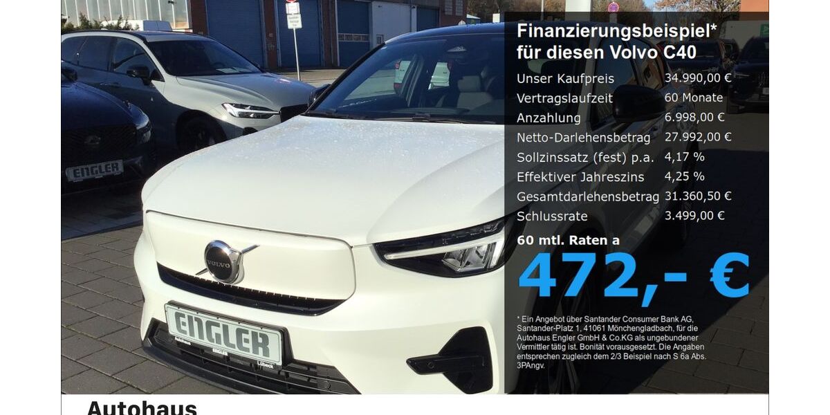 Volvo C40 19.159 km 34.990 &euro; Lübeck 23566