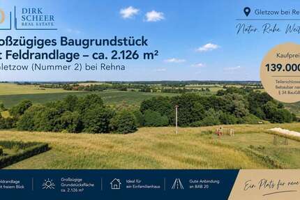 Grundstück Rehna / Gletzow Gletzow - 139.000&euro; | Angebot:27328331