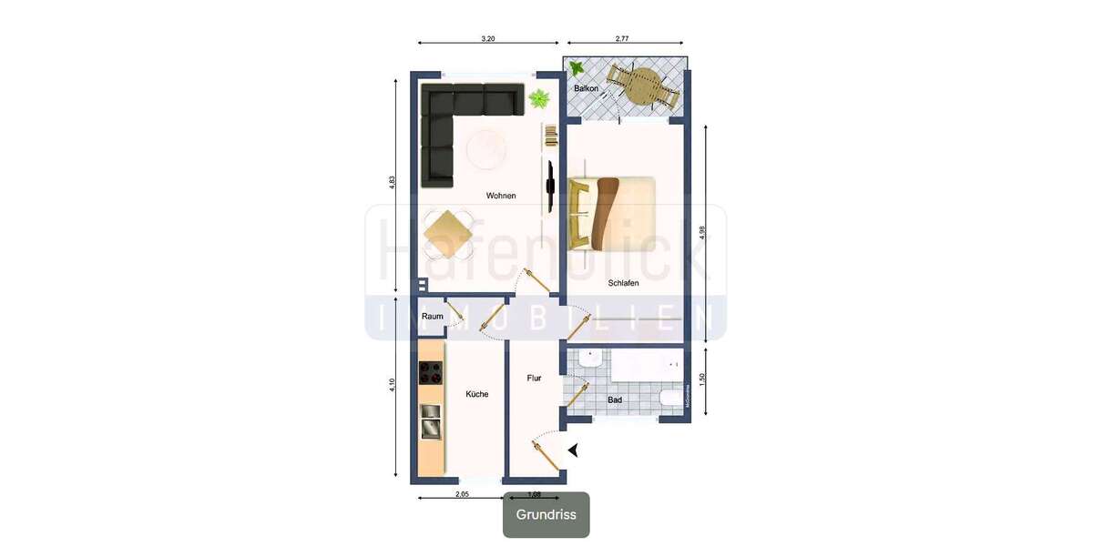 Etagenwohnung Mölln - 2 Zimmer, 46 m&sup2;, 80.000&euro; | Angebot:26407442