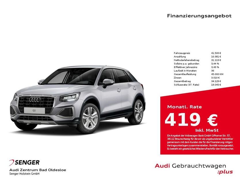 Audi Q2 3.385 km 41.500 € Bad Oldesloe 23843
