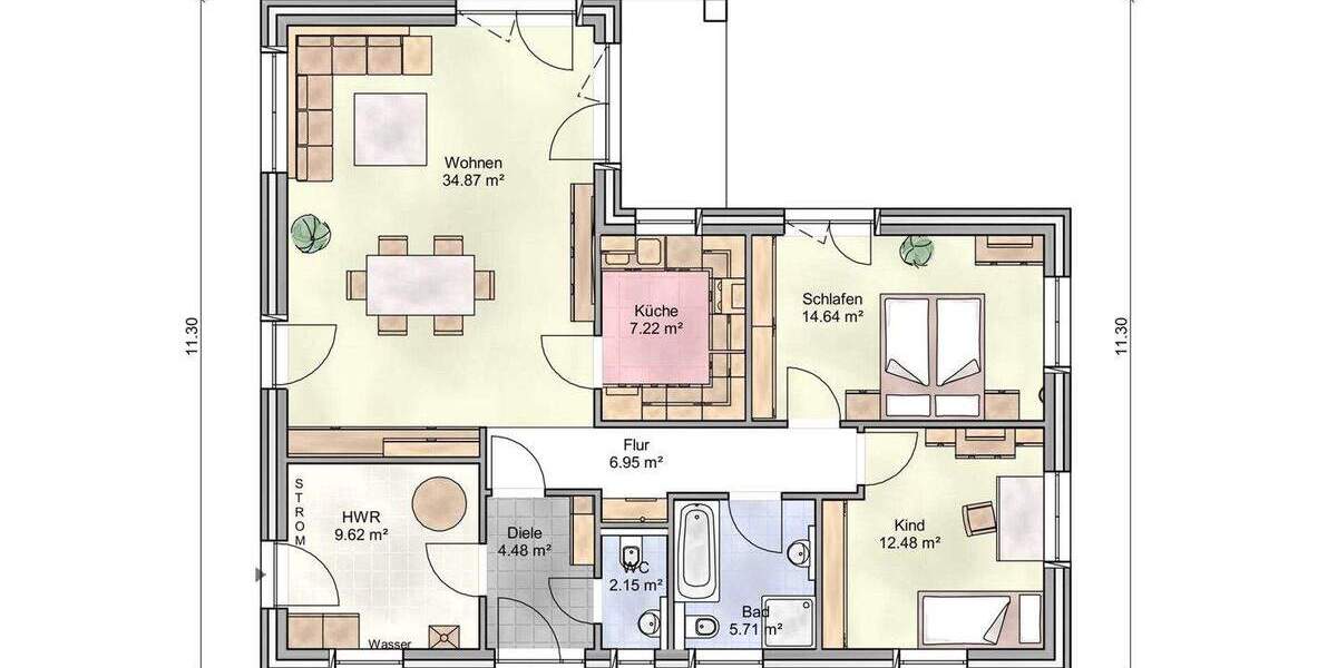 Bungalow Ahrensbök / Barghorst Ahrensbök - 3 Zimmer, 101 m&sup2;, 401.720&euro; | Angebot:25796818