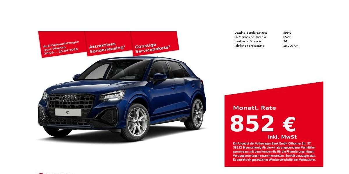 Audi Q2 10.500 km 55.000 &euro; Lübeck 23556