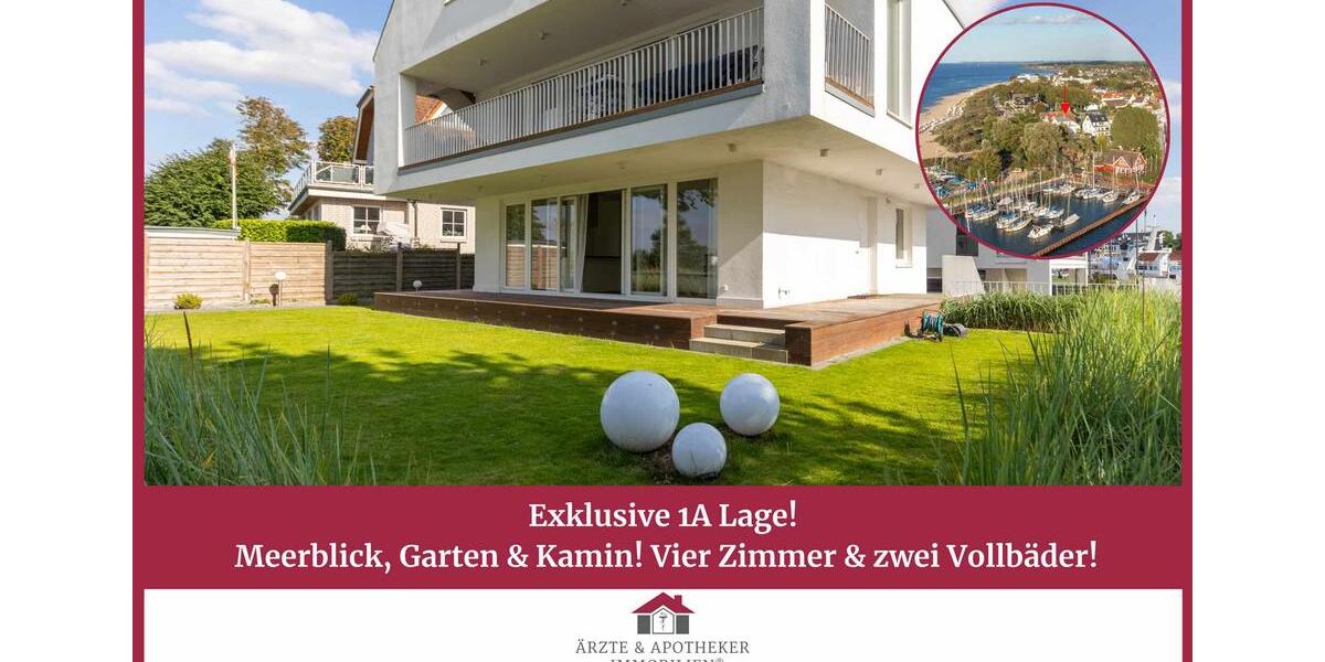 Exklusive 1A Lage! Meerblick, Garten & Kamin! Vier Zimmer & zwei Vollbäder! Als Zweitwohnsitz – zum Nutzen als Ferienwohnung 4 zimmer