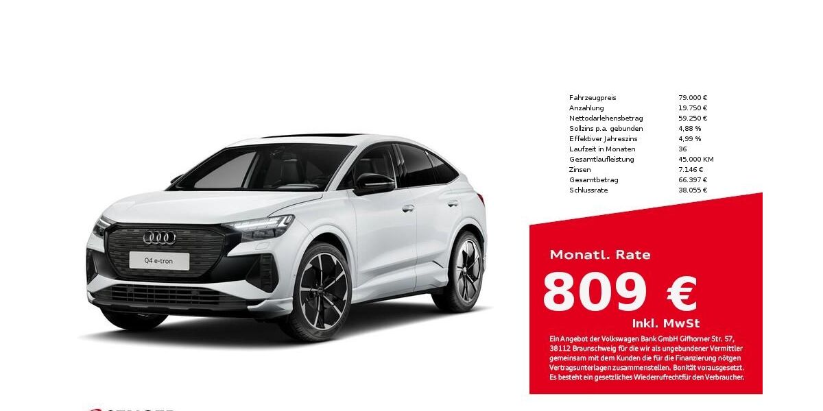 Audi Q4 e-tron 6.950 km 79.000 &euro; Lübeck 23556