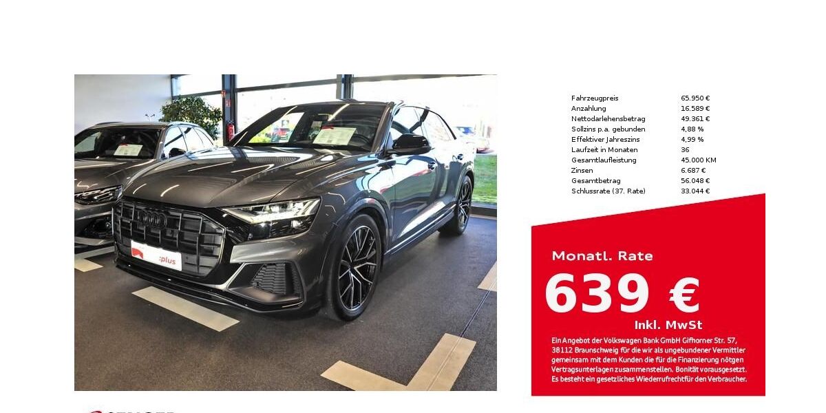 Audi Q8 69.950 km 65.380 &euro; Lübeck 23556