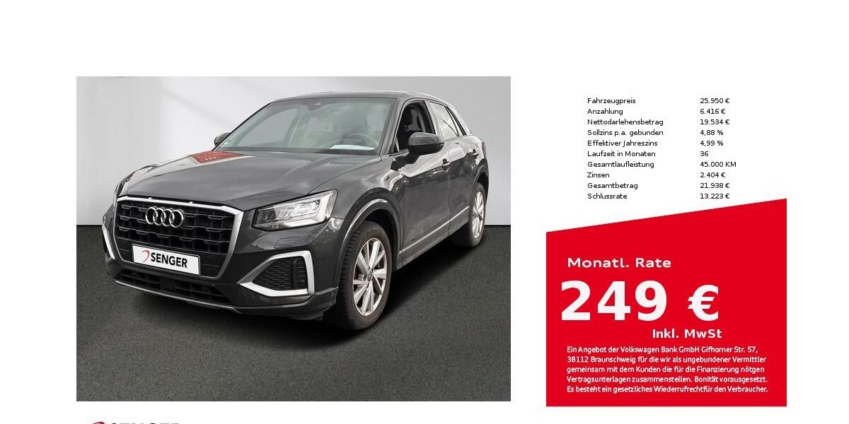 Audi Q2 21.670 km 25.950 &euro; Lübeck 23556