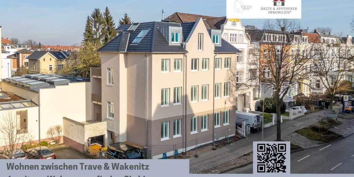 Etagenwohnung Lübeck St. Jürgen - 4 Zimmer, 160 m&sup2;, 1.088.000&euro; | Angebot:25606360